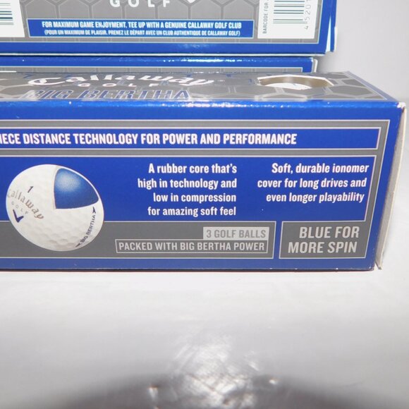 Callaway Big Bertha Blue Golf Balls NEW 3 Sleeves with 3 Balls each 9 Total - Picture 4 of 6